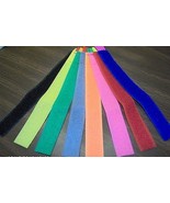 8 Cord &amp; CABLE WRAPS hook loop Multi color Colored Tie straps 7&quot; inch Ny... - $24.53 CAD