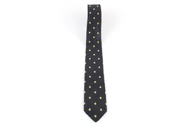 Vintage 40s 50s Rockabilly Silk Polka Dot 5 Fold Skinny Neck Tie Dress Tie USA - £22.16 GBP