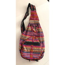 Kising Intl Tapestry Backpack Multicolor Bag 100% Cotton - $11.42