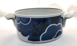 Villery &amp; Boch BLUE CLOUD Small Double Handled Bowl Blue Ivory 4&quot; Diam Interior - £13.56 GBP