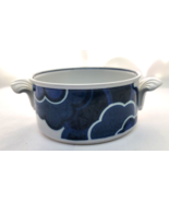 Villery &amp; Boch BLUE CLOUD Small Double Handled Bowl Blue Ivory 4&quot; Diam I... - £13.36 GBP