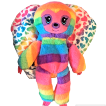 Sloth Rainbow Plush Transforms To Butterfly Heart Build A Bear Stuffed A... - £12.64 GBP