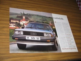 1982 Print Ad Audi Luxury Performance Cars Art of Engineering - £8.76 GBP
