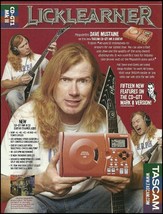 Megadeth Dave Mustaine for Tascam CD-GT1 MK II guitar trainer 8 x 11 ad print - £2.86 GBP