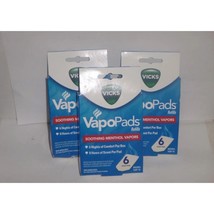 3 Pack Vicks VapoPads Refill Pads VSP 19 Menthol Vapor 6ct box each - £13.86 GBP