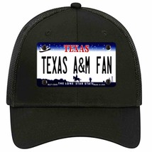 Texas A&amp;M Fan Novelty Black Mesh License Plate Hat - £22.00 GBP