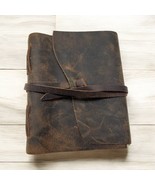 NWOT Moonster Handmade Brown Handmade Leather Bound Journal Book Lined P... - $24.74