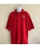 Outer Banks NATIONAL WAR COLLEGE Men&#39;s Polo Shirt Size XL Red Short Sleeve - $32.49 CAD