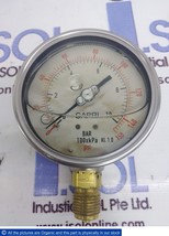 CAPRI Pressure Gauge E1403130092 BAR 100xkPa KI. 1.0 psi Oil Filled - £232.85 GBP