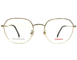 Carrera Eyeglasses Frames 180/F J5G Gold Round Hexagon Full Wire Rim 50-... - £58.45 GBP