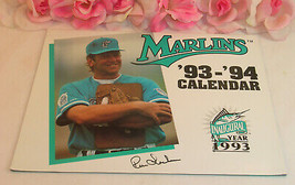 MLB Florida Marlins Official Calendar 1993 Inaugural Year 81/2&quot; x 11&quot; (C... - $12.99