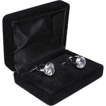 Men J.Valintin Cufflinks by Vitorofolo for French Cuff Shirt V35-10 Silver Stone image 2