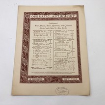 Operatic Anthology My Heart At Thy Sweet Voice 1911 for Voice &amp; Piano 10... - $9.89
