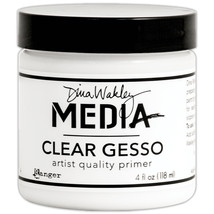 Dina Wakley Media Gesso 4oz Jar-Clear - $18.12