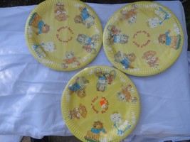 24 Piece Get Along Gang Party Plates 1980s Cartoon American Greetings Nwt Yellow - £7.38 GBP