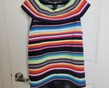 Lauren Ralph Lauren Sz L Linen/Cotton Sleeveless Sweater Top Striped Dro... - $17.81