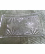 Glass Dresser Tray or Celery/Pickle Dish Rectangular Shape w Scalloped Edge - $34.47 CAD