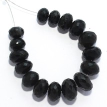 82.25 Cts Natural Black Onyx Beads Briolette Loose Gemstones 8x6 to 12x8mm - £8.52 GBP