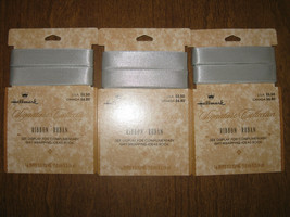 Lot of 3 Pkgs. Hallmark Signature Collection Pewter Ribbon 5/8&quot; x 3 YD  NEW - $182.83 MXN