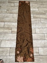 Fall Maple Leaf Linen Table Runner | Farmhouse Kitchen Dining Decor 70” ... - $11.30
