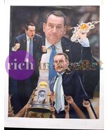 Mike Krzyzewski Duke Blue Devils Basketball Coach K Original Oil Paintin... - $5,255.70 CAD