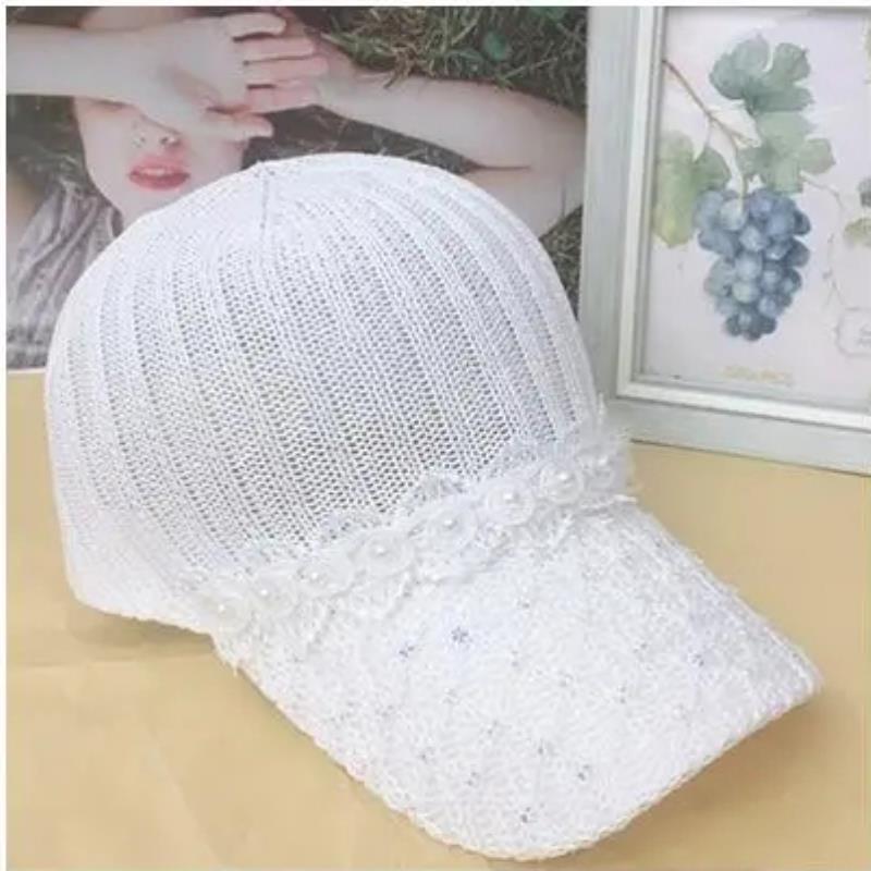 Primary image for Women's Hat Hollow Breathable Sunscreen Knitted Duck Tongue Net Hat Spring And A