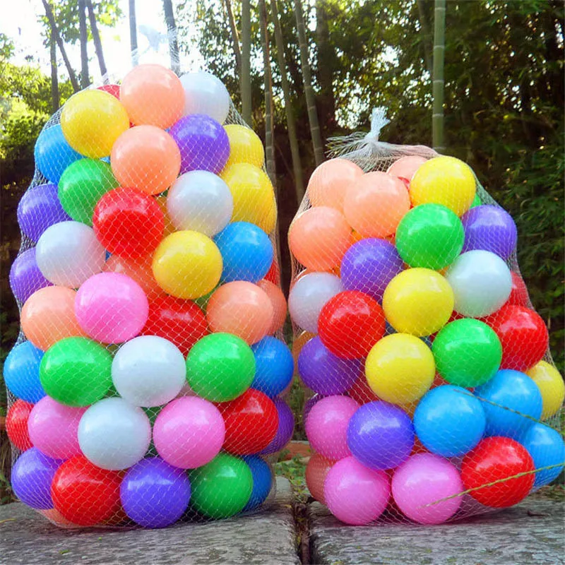 Colorful Baby Pool Ball Games Plastic Soft 5.5cm Ocean Balls Funny Children Kids - £14.91 GBP