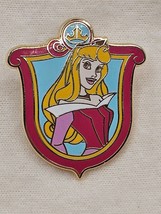 Aurora Sleeping Beauty Princess Shield Crest 2012 Disney Metal Enamel Pin - £7.12 GBP