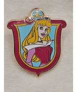 Aurora Sleeping Beauty Princess Shield Crest 2012 Disney Metal Enamel Pin - £7.07 GBP