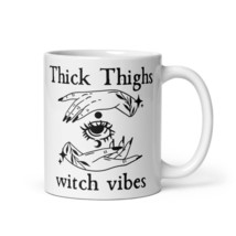 Thick Thighs and Witch Vibes Mug, Witchy Coffee Mug, Funny Halloween Mug... - £13.20 GBP