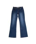 Express Womens Jeans Size 5/6R Stretch Fit Flare Denim Blue Precision Fi... - £17.35 GBP