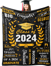 Graduation 2024, Graduation Gifts Throw Blanket 50&quot;X60&quot;, College Graduation Gift - £33.31 GBP