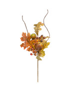 Fall Floral Maple Leaf Pick With Acorns And Berries Fall Colors - $28.65 CAD