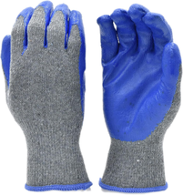 G &amp; F Products 3108-10 String Knit Palm, Latex Dipped Work Gloves, Nitri... - £8.31 GBP