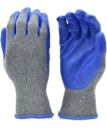 G &amp; F Products 3108-10 String Knit Palm, Latex Dipped Work Gloves, Nitri... - £8.46 GBP