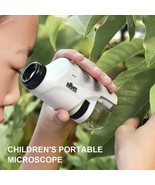 Portable Kids Pocket Microscope - 60X-120X LED Light Handheld Nature Exp... - $11.26+