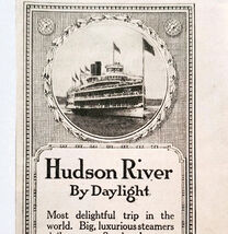 1917 Hudson River Day Line Steamship Cruise NY Advertisement WW1 Era Shi... - $28.01 CAD