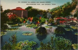 Chinese Tea Garden &amp; Sunken Garden San Antonio TX Postcard PC354 - £3.90 GBP