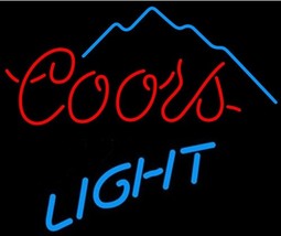Coors Light Mountain Beer Bar Neon Light Sign 15&quot; x 14&#39;&#39; - £397.43 GBP