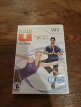 New U Mind Body, Yoga &amp; Pilates Workout Nintendo Wii Disc + Case + Manual - $7.84