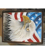 American Eagle Painting Framed 40"x52" Signed Frank Walcutt - $250.00