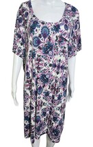 Soma Cool Nights Sleep Shirt Womens XXL Bold Blooms Purple Floral Nights... - $27.77