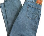 Levi 550 Jeans Mens 40x31 Levis Medium Blue Loose Pants Zip Straight Leg - $19.79