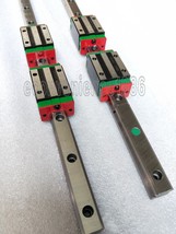2 pcs HGR15-2133mm Linear rail &amp; 4 pcs HGH15CA Block Bearing for CNC - £161.02 GBP