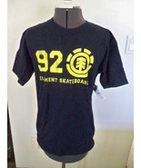 MENS GUYS ELEMENT BLUE TEE T-SHIRT W/ YELLOW 92 AND ELEMENT LOGO PRINT N... - $24.67 CAD