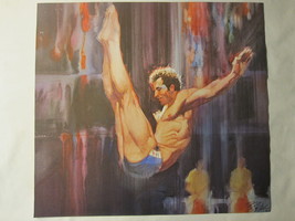 Robert Peak 12.25&quot; x 11.25&quot; Bookplate Print: Olympics Diving - Klaus Dib... - $5.00