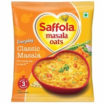 12 x Saffola Masala Oats Classic Masala 38 grams 1.34oz Vegetarian oatmeal India - £19.97 GBP