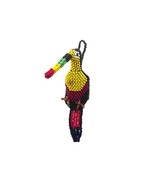 Beaded Toucan Hanging Bird Figurine Ornament Czech Glass Seed Bead Dangl... - $370.17 MXN