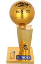 Dirk Nowitzki Autographed &quot;HOF 23&quot; Dallas Mavericks NBA Replica Trophy Fanatics - £517.00 GBP