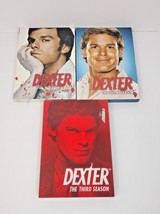 Lot of 3 Dexter DVDs Seasons 1, 2, &amp; 3 Box Sets - $12.86